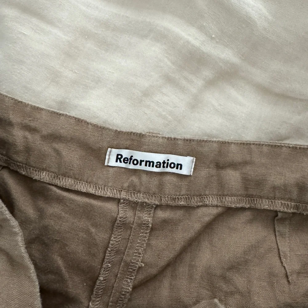 Reformation Wide Leg Linen Pants
